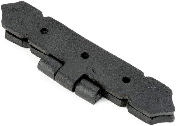 Black Iron Spear Tip Cabinet Hinge with Screws