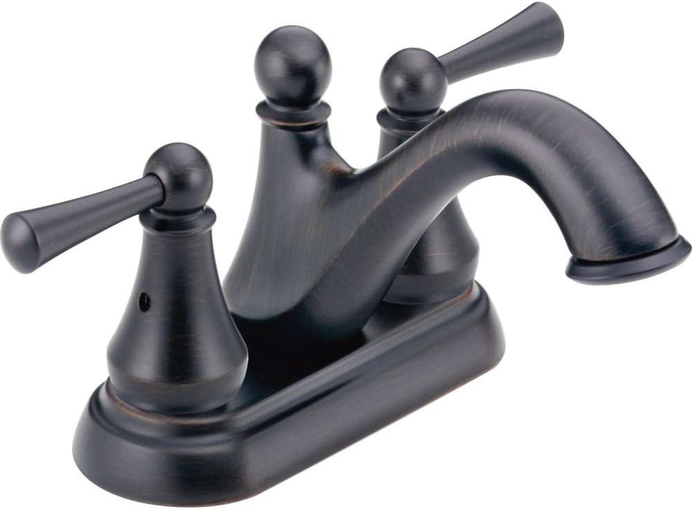 Haywood Centerset Bathroom Faucet with Drain Assembly, 2-handle Bathroom Sink Faucet