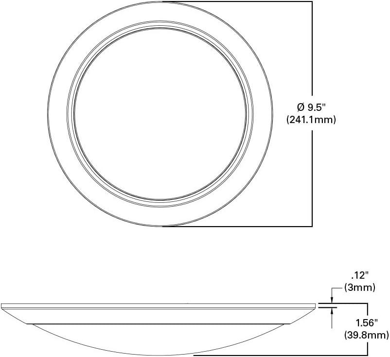 HALO HLC9129301EWH Integrated LED Recessed Light Trim, White