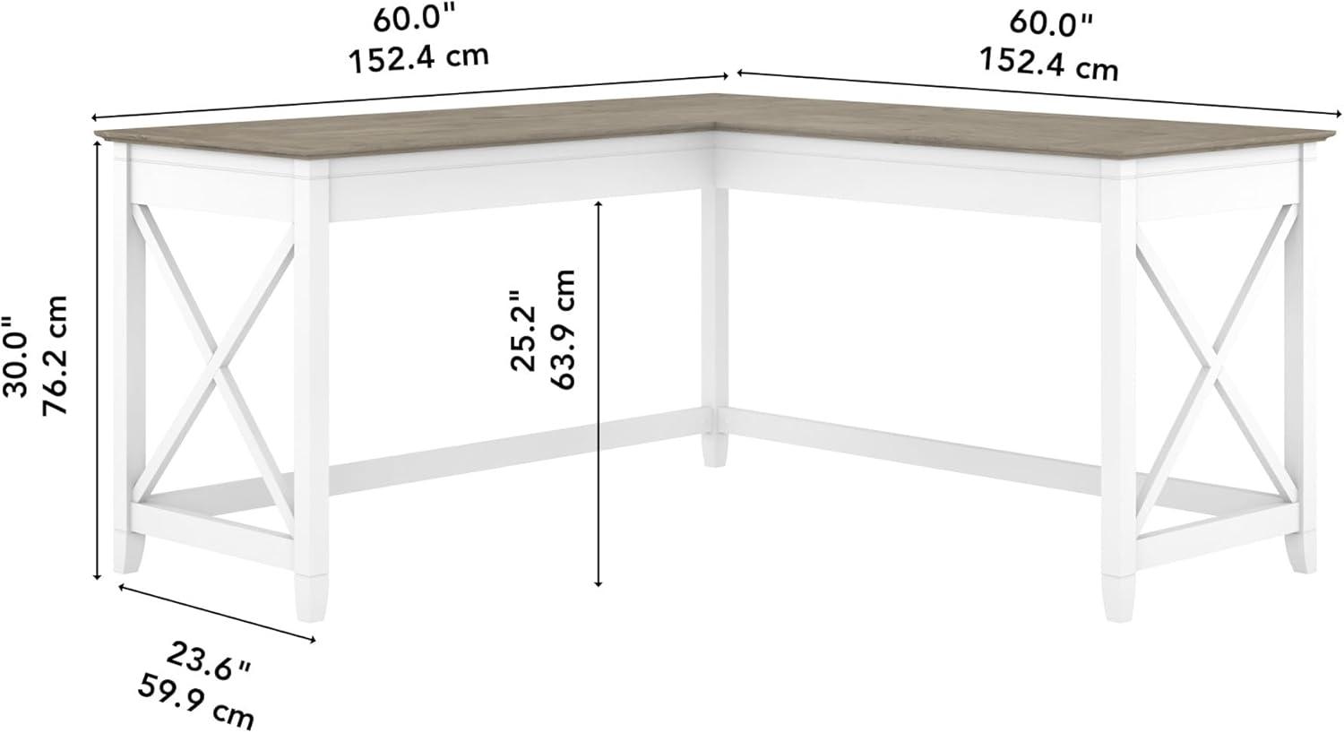 Huckins 60W L Shaped Desk