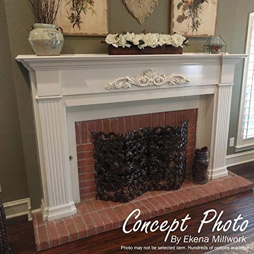 Ekena Millwork ROS03X03X00DGMA-CASE-4 Small Dogwood Flower Square Rosette, 3"W x 3"H x 5/8"P, Maple, 4 Pack