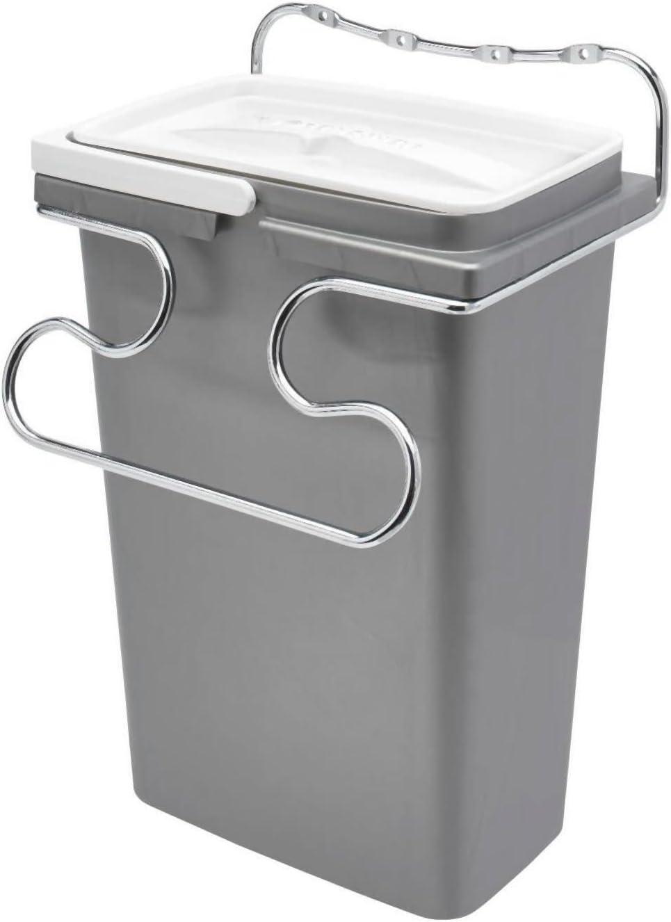 Rev-A-Shelf 5Sowc-8-1 5Sowc Series 13-1/2" Door Mounted Trash Can - Silver