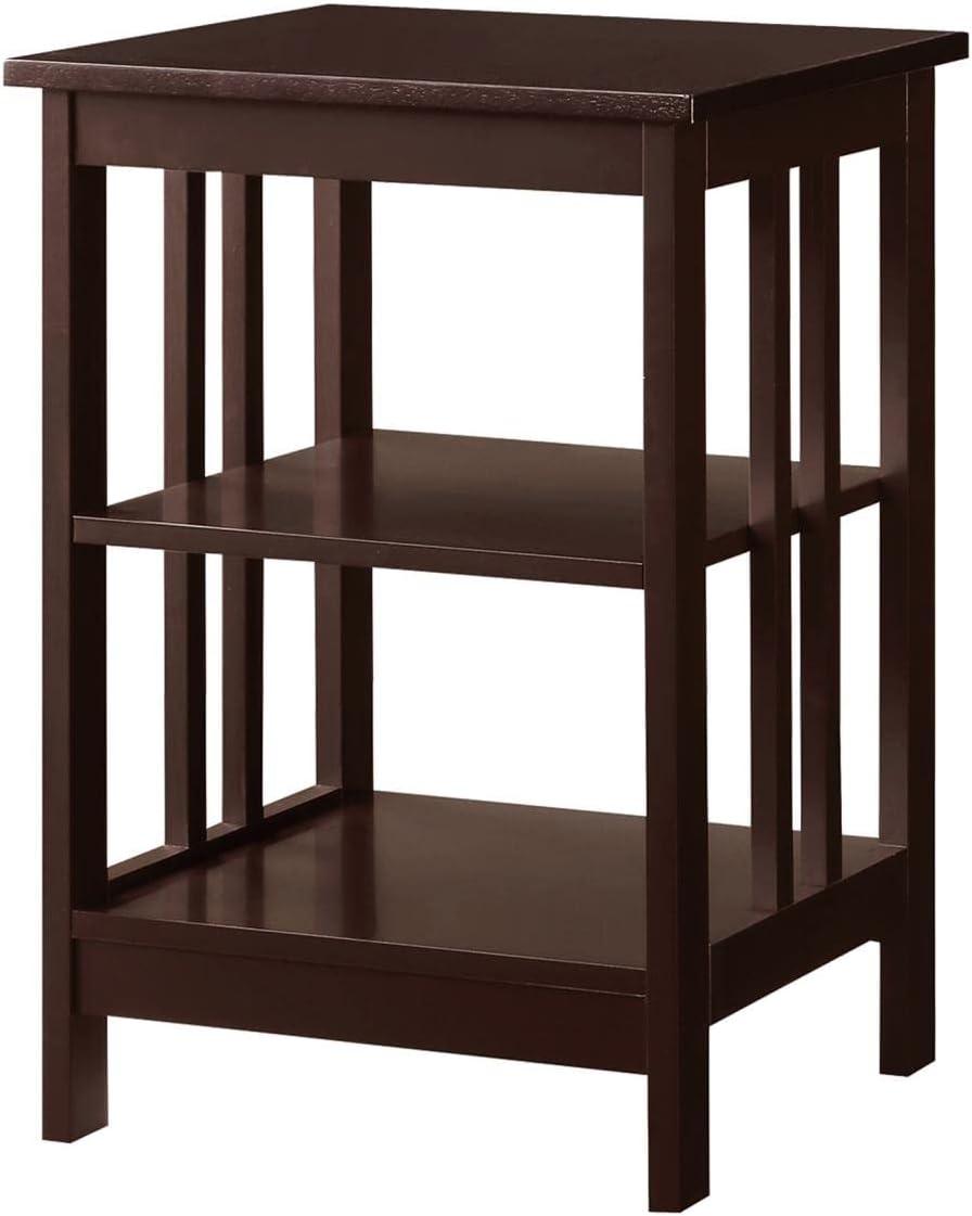 Convenience Concepts Mission End Table, Espresso