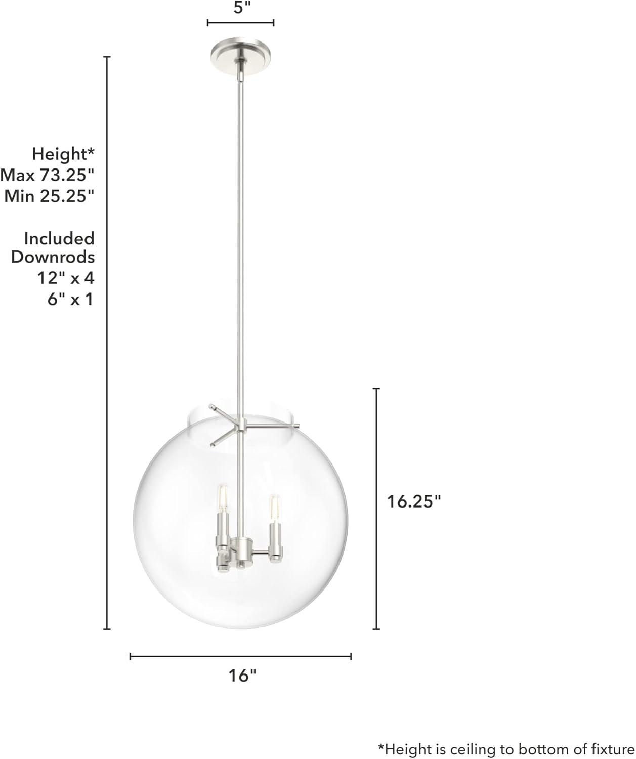 Hunter Fan Sacha 3 - Light Single Globe Pendant
