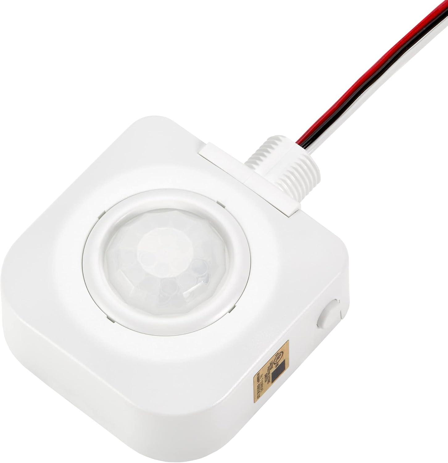 Maxxima High Bay Fixture Mount - 360 Degree PIR Occupancy Sensor, Hard Wired Indoor Motion Sensor, Automatic Commercial or Residential Lighting Solution, Max Height 30 Ft,  120-277V