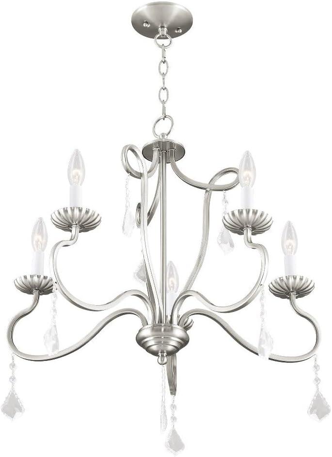 Livex Lighting Callisto 5 - Light Chandelier in  Brushed Nickel