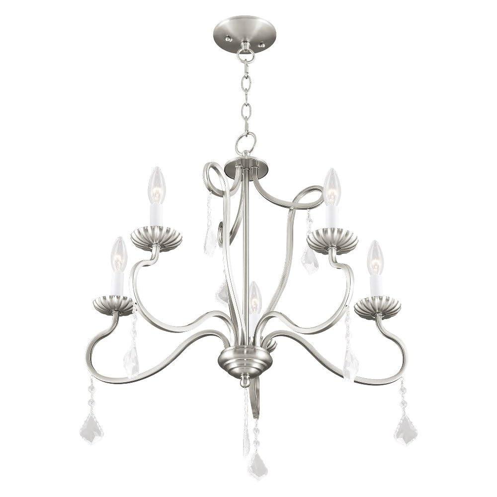Livex Lighting Callisto 5 - Light Chandelier in  Brushed Nickel