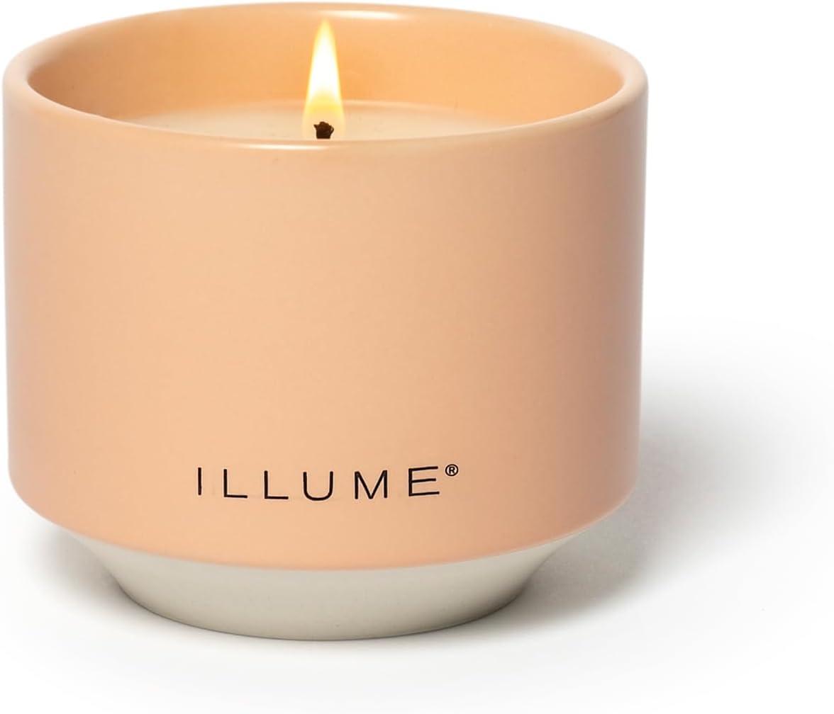 ILLUME Beautifully Done Baltic Glass Candle, Paloma Petal