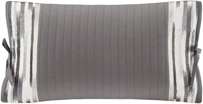 N Natori N Natori Hanae Embroidered Cotton Oblong Decorative Pillow