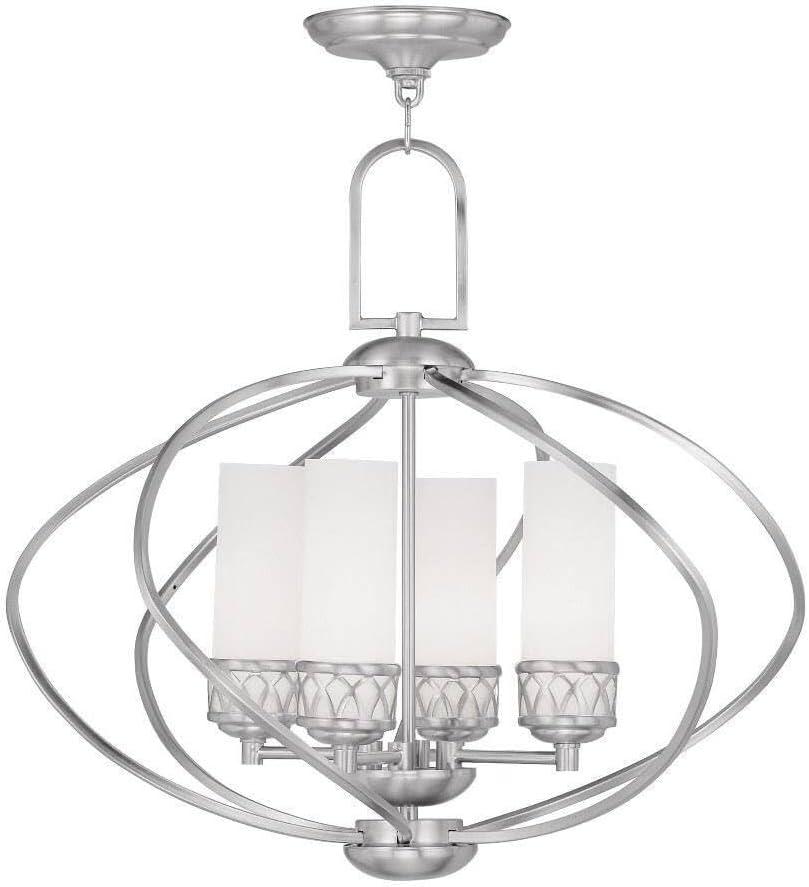 Livex Lighting Westfield 4 - Light Chandelier in  Brushed Nickel