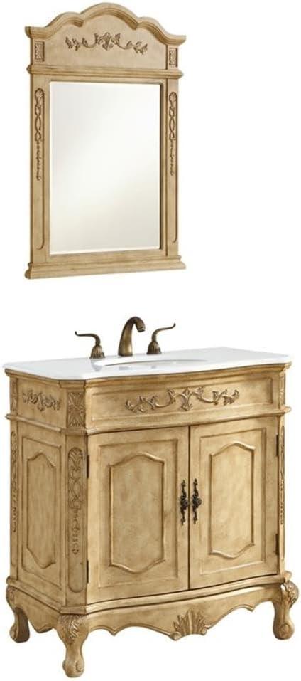Elegant Lighting Vf10132-Vw Danville 32" Free Standing Single Basin Vanity Set - Beige