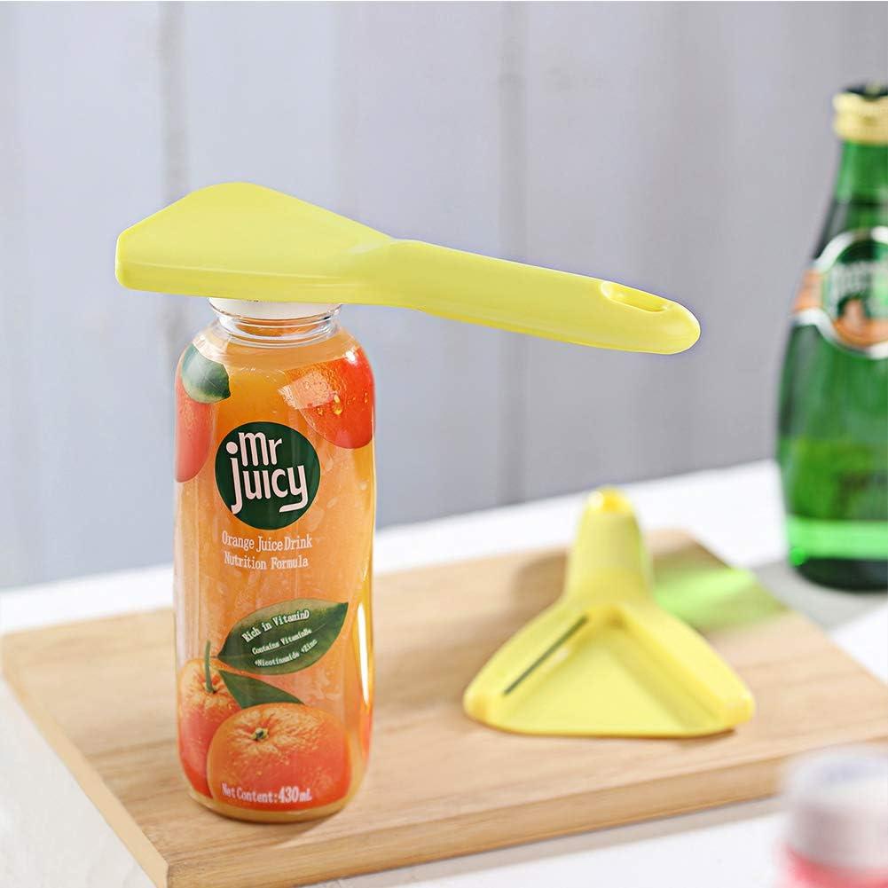 Yellow Plastic Twist-Off Bottle Opener for Weak Hands