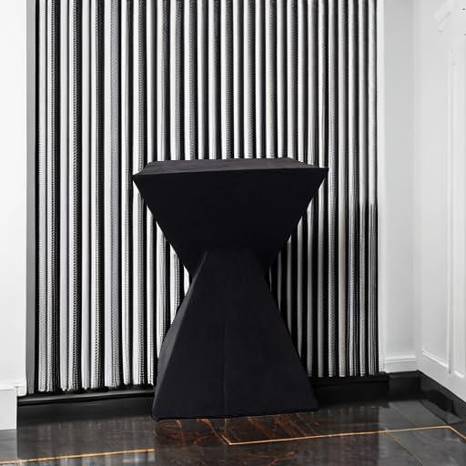 Jerod Black Lightweight Concrete Minimalist Accent Table