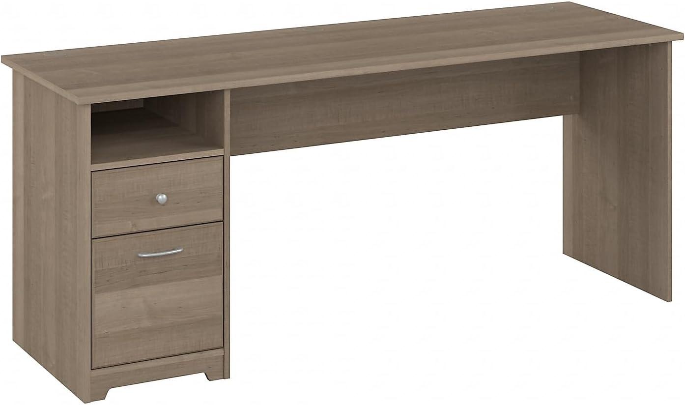 Bush Furniture Cabot 72" Computer Desk with Storage, Harvest Cherry