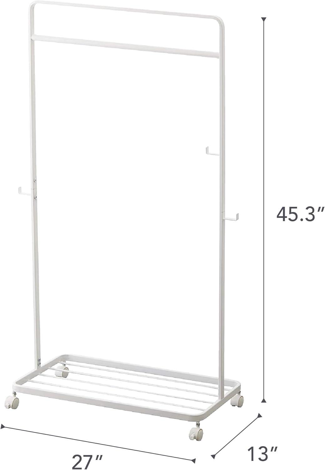 Yamazaki Home Kids Clothes Rack, Steel, Wheels