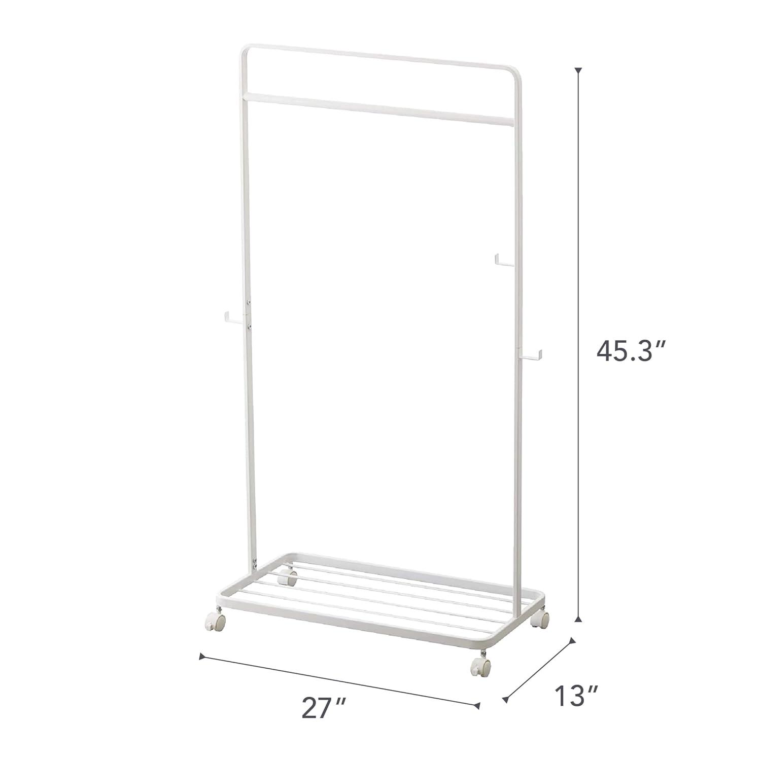 Yamazaki Home Kids Clothes Rack, Steel, Wheels
