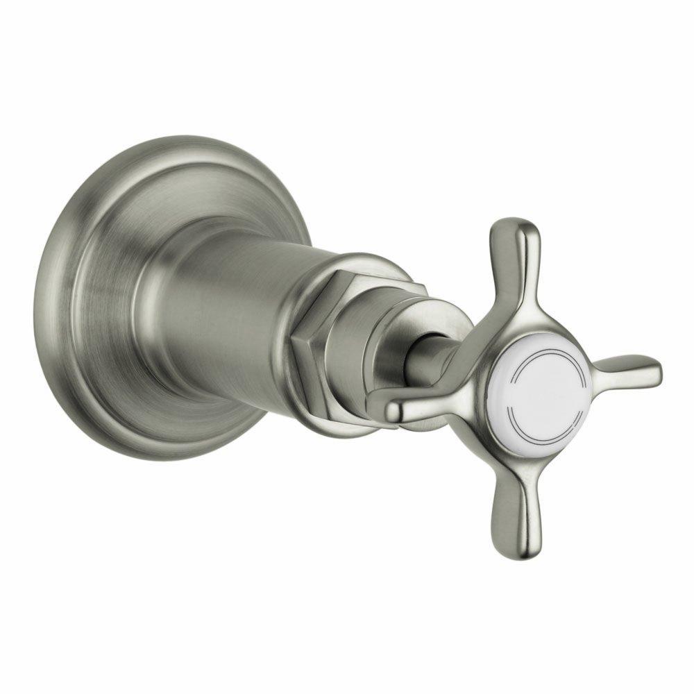 AXOR Montreux Classic 1-Handle 2-inch Wide Volume Control Valve Trim Only in Brushed Nickel, 16873821