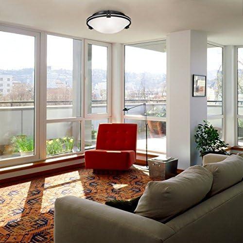 Possini Euro Design Modern Ceiling Light Flush Mount Fixture 16 3/4" Wide Oil Rubbed Bronze 3-Light Marbleized Glass Bowl for Bedroom Kitchen Hallway