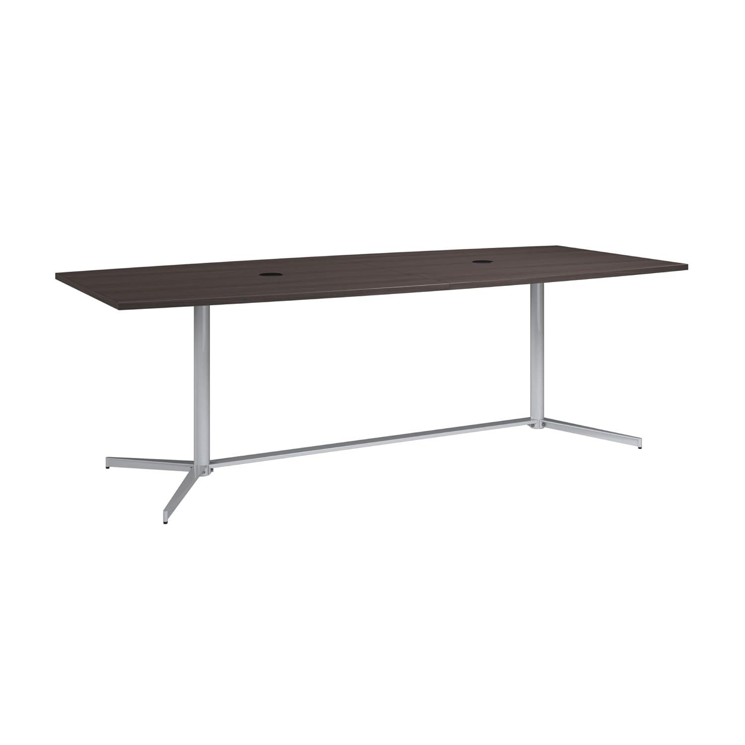 BBF Boat Shaped Conference Table with Metal Base