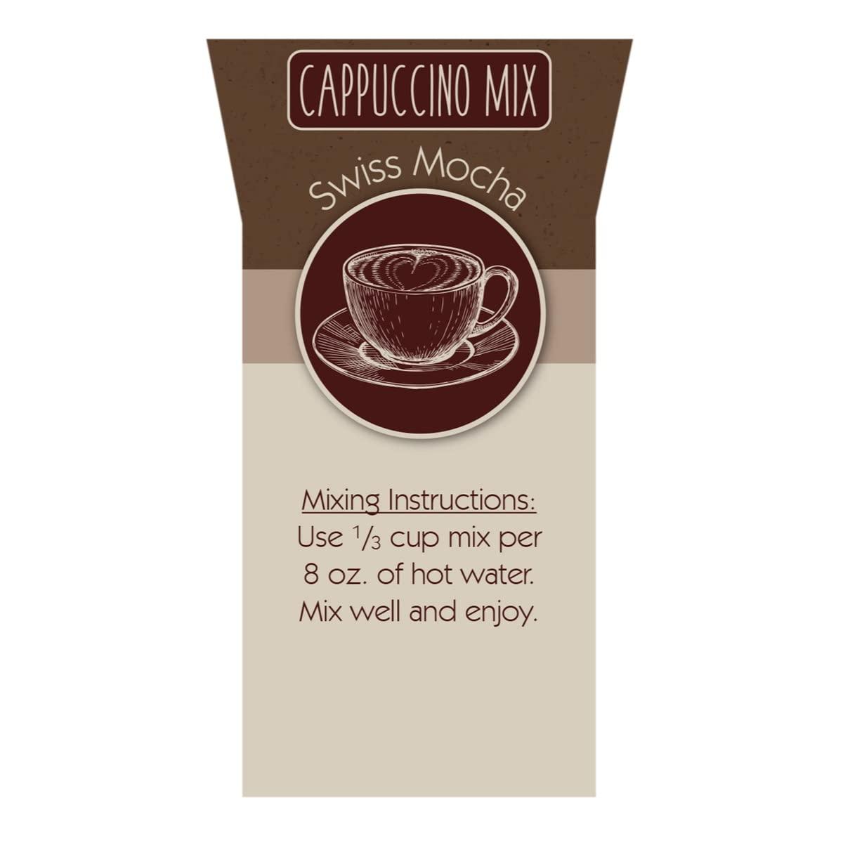 Swiss Mocha Instant Cappuccino Mix in 3 lb Tub