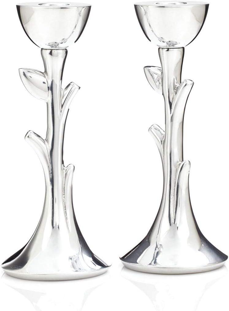 ZQRPCA Tree of Life Sabbath Candlestick Pair