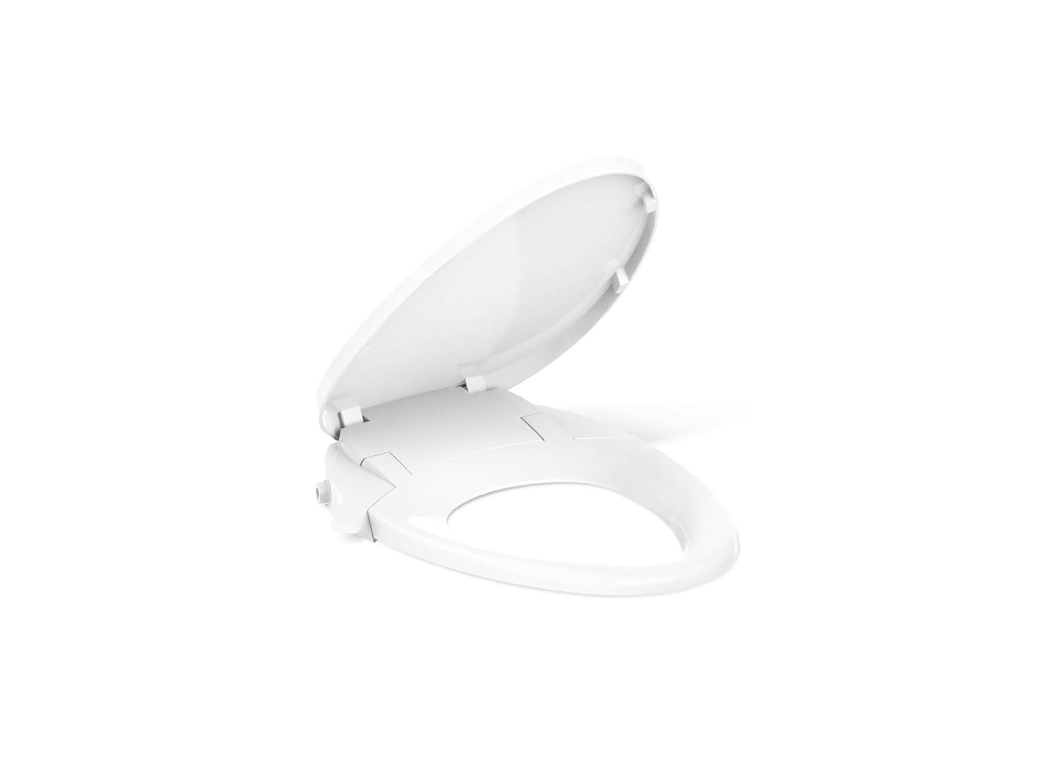 Purewash M300 Elongated Manual Bidet Toilet Seat, Non-Electric Bidet with Adjustable Bidet Sprayer