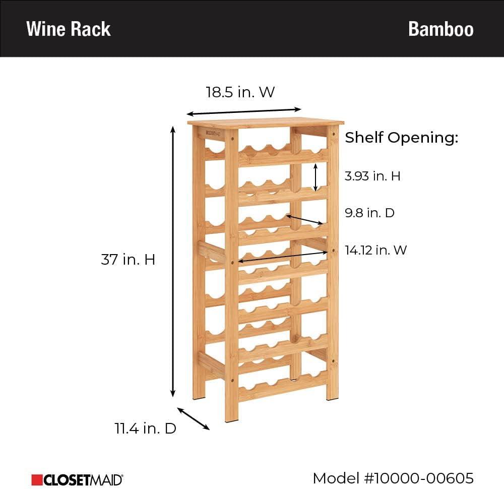 Bamboo 28 Bottle Wine Rack