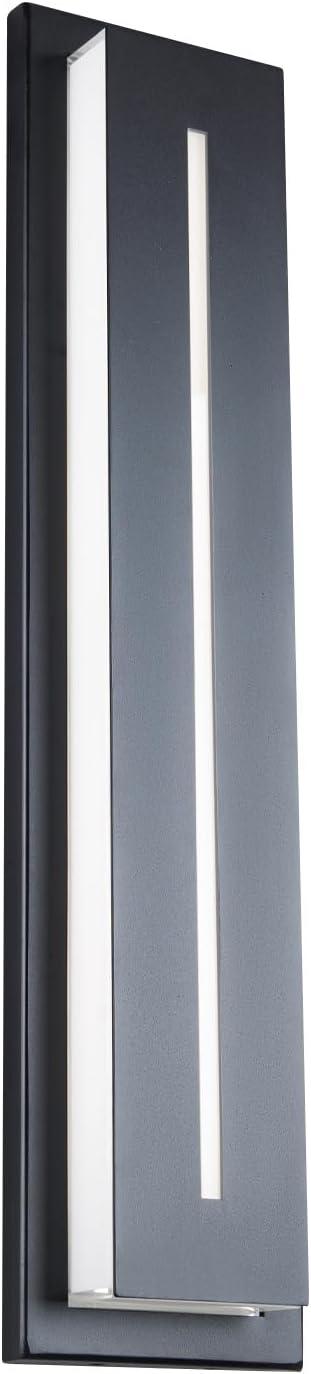 Midnight Single Light Outdoor Aluminum LED Wall Light