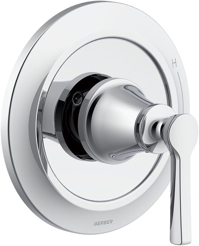 Northerly Chrome Wall-Mounted Lever Valve Trim Kit