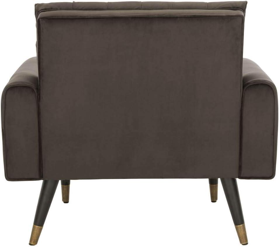 Amaris Tufted Accent Chair - ACH4503 - Shale/Black - Safavieh