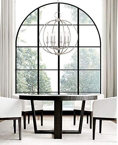 Livex Lighting Milania 6 - Light Chandelier in  Brushed Nickel
