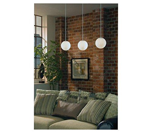 Satin Aluminum 12" Globe Pendant Light with Smooth White Glass Diffuser