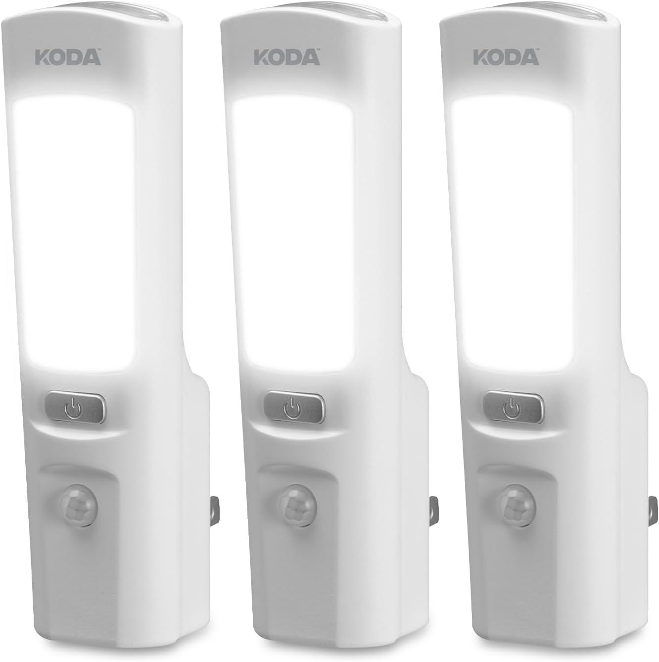 Koda White Plastic LED Power Failure Nightlight 3-Pack