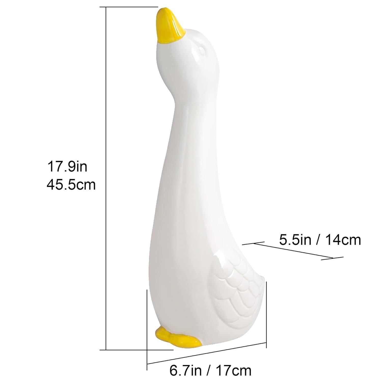 Duck Ceramic Toilet Brush And Holder by Allure Home Creation