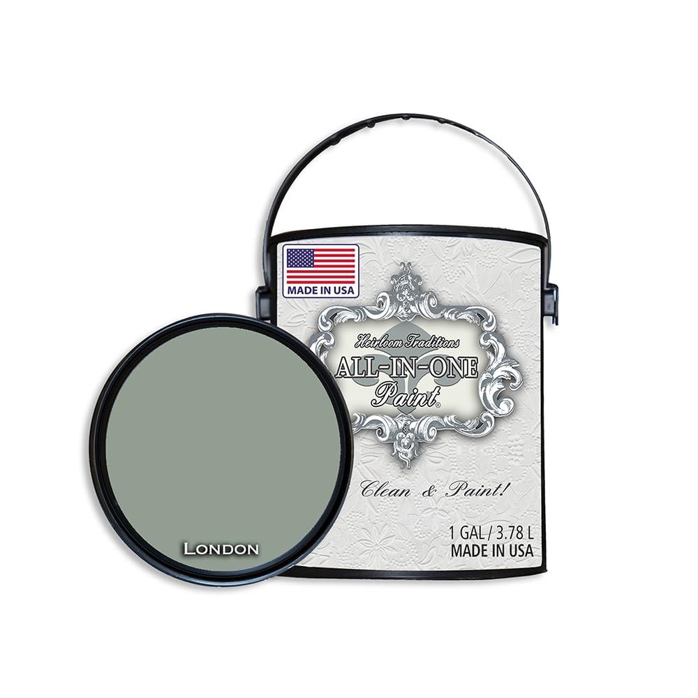 ALL-IN-ONE Paint, Durable cabinet and furniture paint. Built in primer and top coat, no sanding needed. Includes our 30 featured color card - London, Gallon