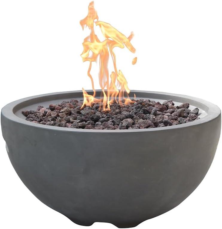 Modeno Nantucket 27" Liquid Propane Concrete Fire Bowl
