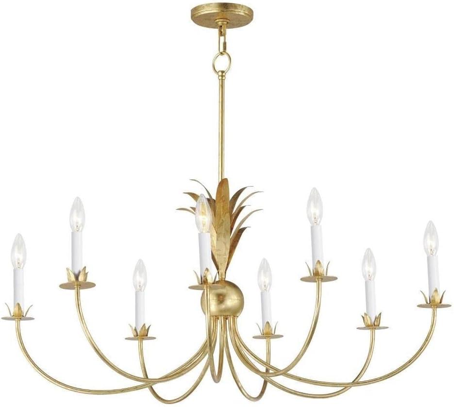 Paloma 8 - Light Steel Dimmable Classic / Traditional Chandelier