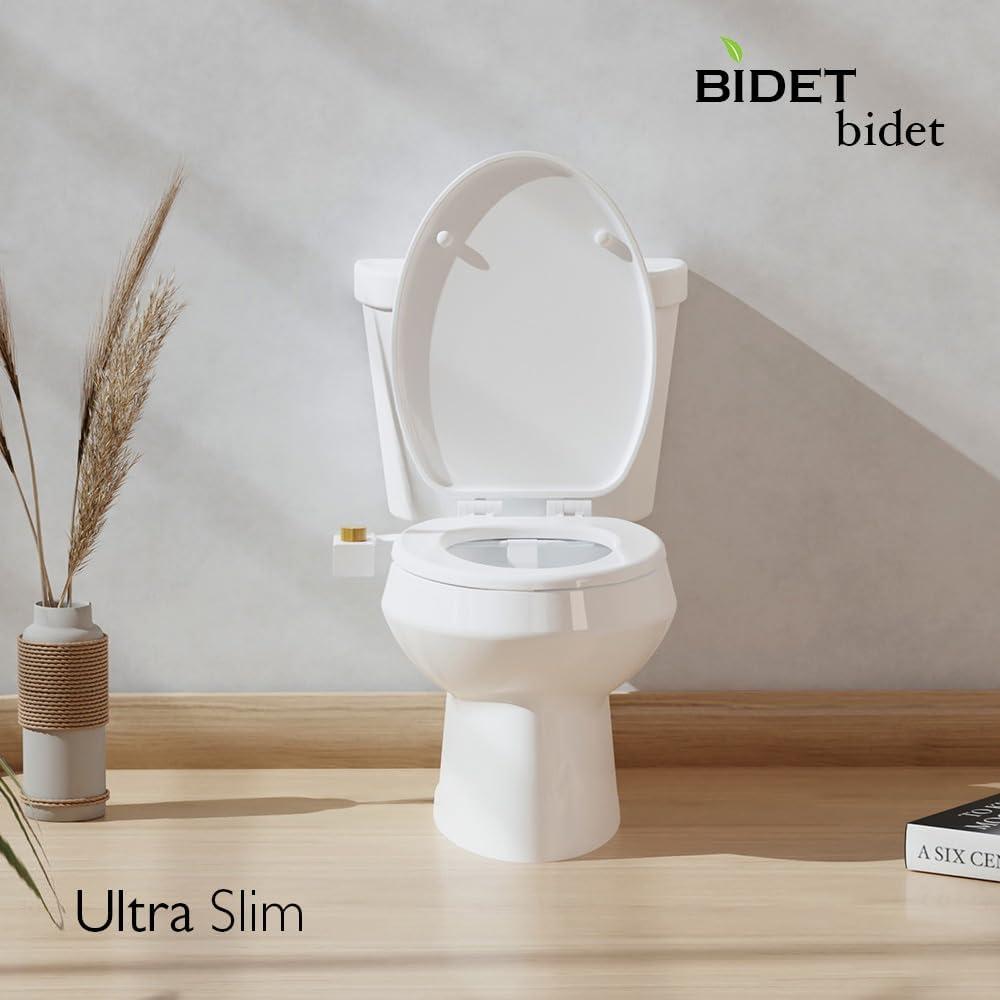 Reversible Left/Right Ultra Slim Cold Water Bidet Attachment