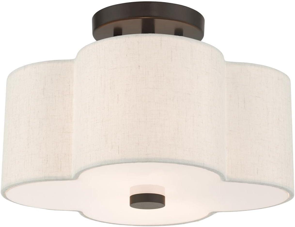 Livex Lighting Solstice 2 - Light Semi-Flush Mount in  English Bronze