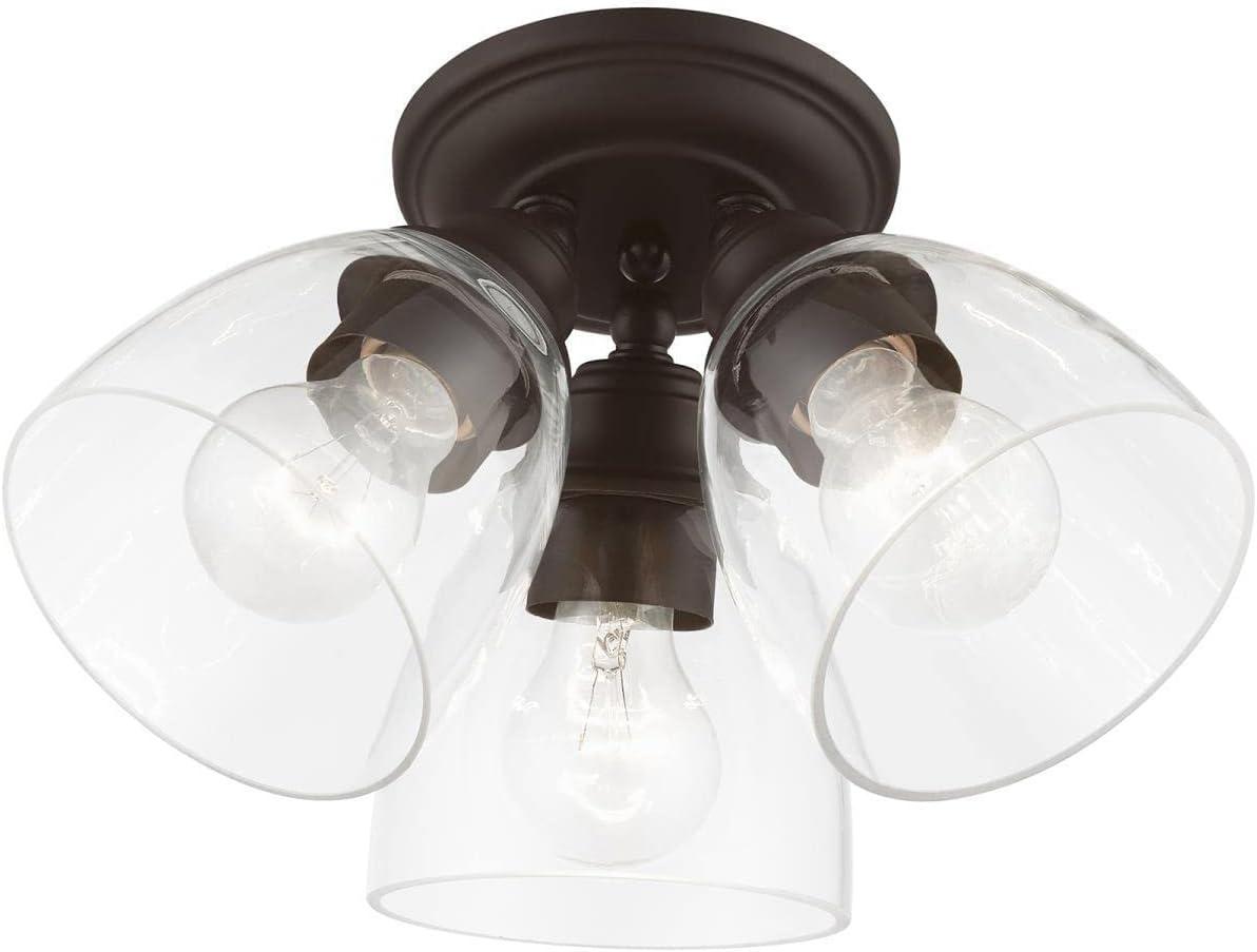 Livex Lighting Montgomery 3 - Light Flush Mount in  Bronze