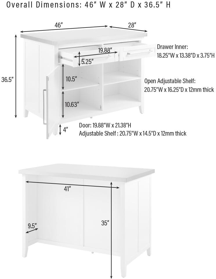 Red Barrel Studio® Harare Kitchen Island