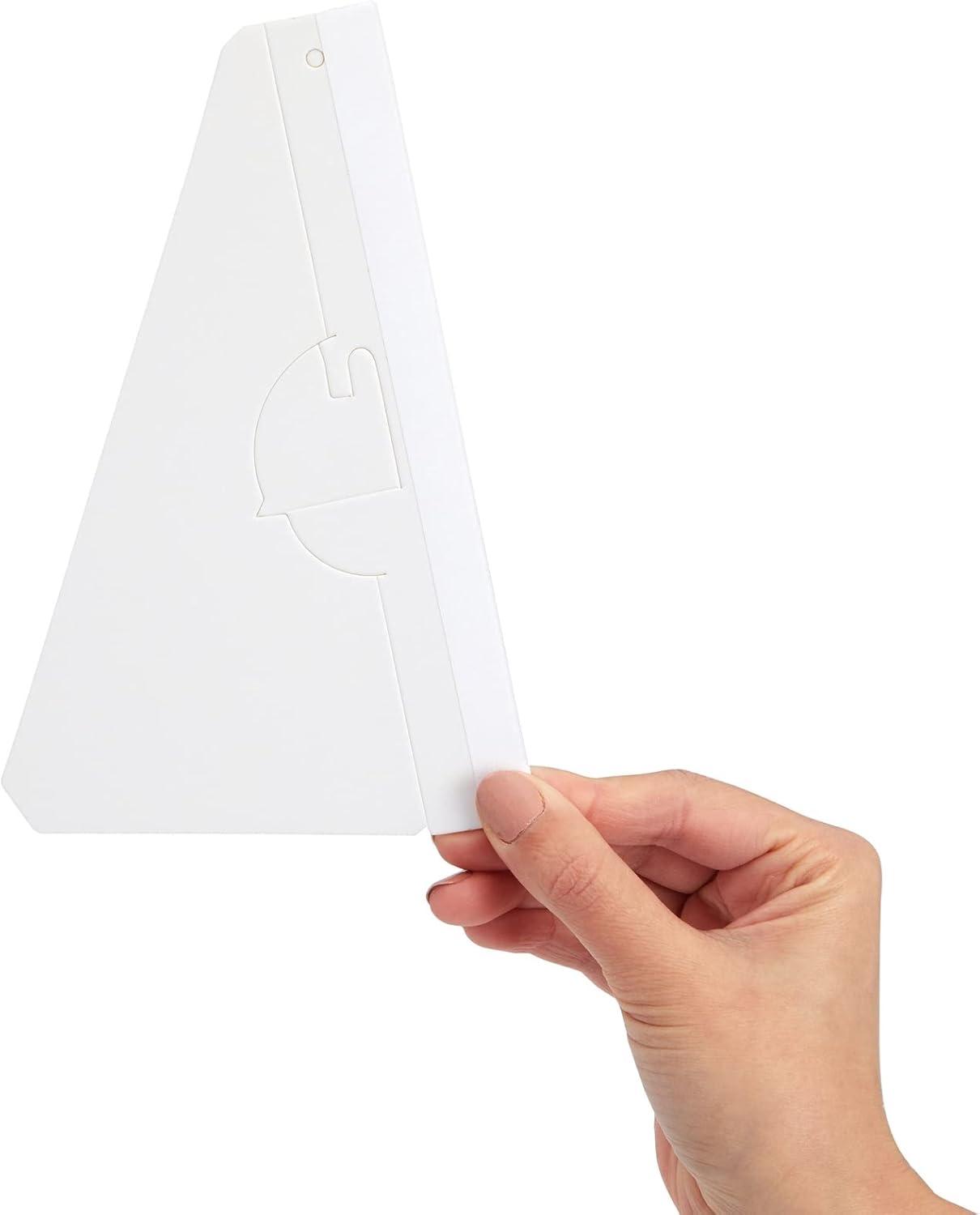 Bright Creations 50-Pack Self-Stick Cardboard Easel Backs, Picture Frame and Art Easel Stand Bulk Pack (White, 7 in)