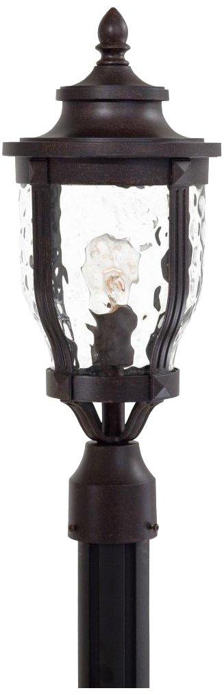 Minka Lavery Vintage Outdoor Post Light Fixture Corona Bronze 19 1/4" Clear Hammered Glass for Exterior Barn Deck Porch Yard Patio
