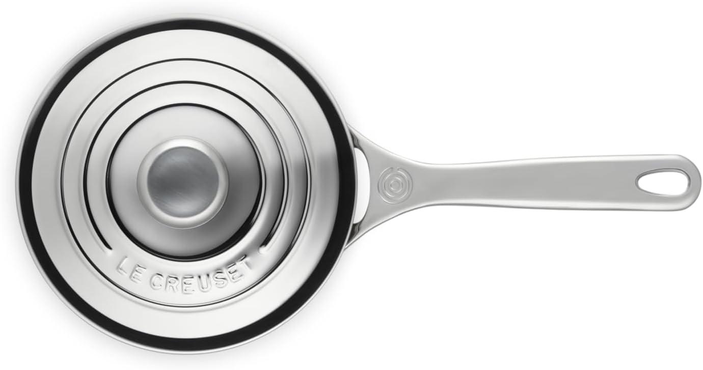 Le Creuset Stainless Steel Saucepan with Lid