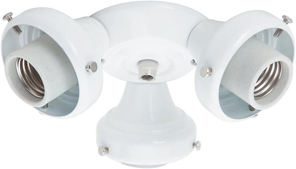 Hunter Elegance White 3-Light Ceiling Fan Fitter Kit