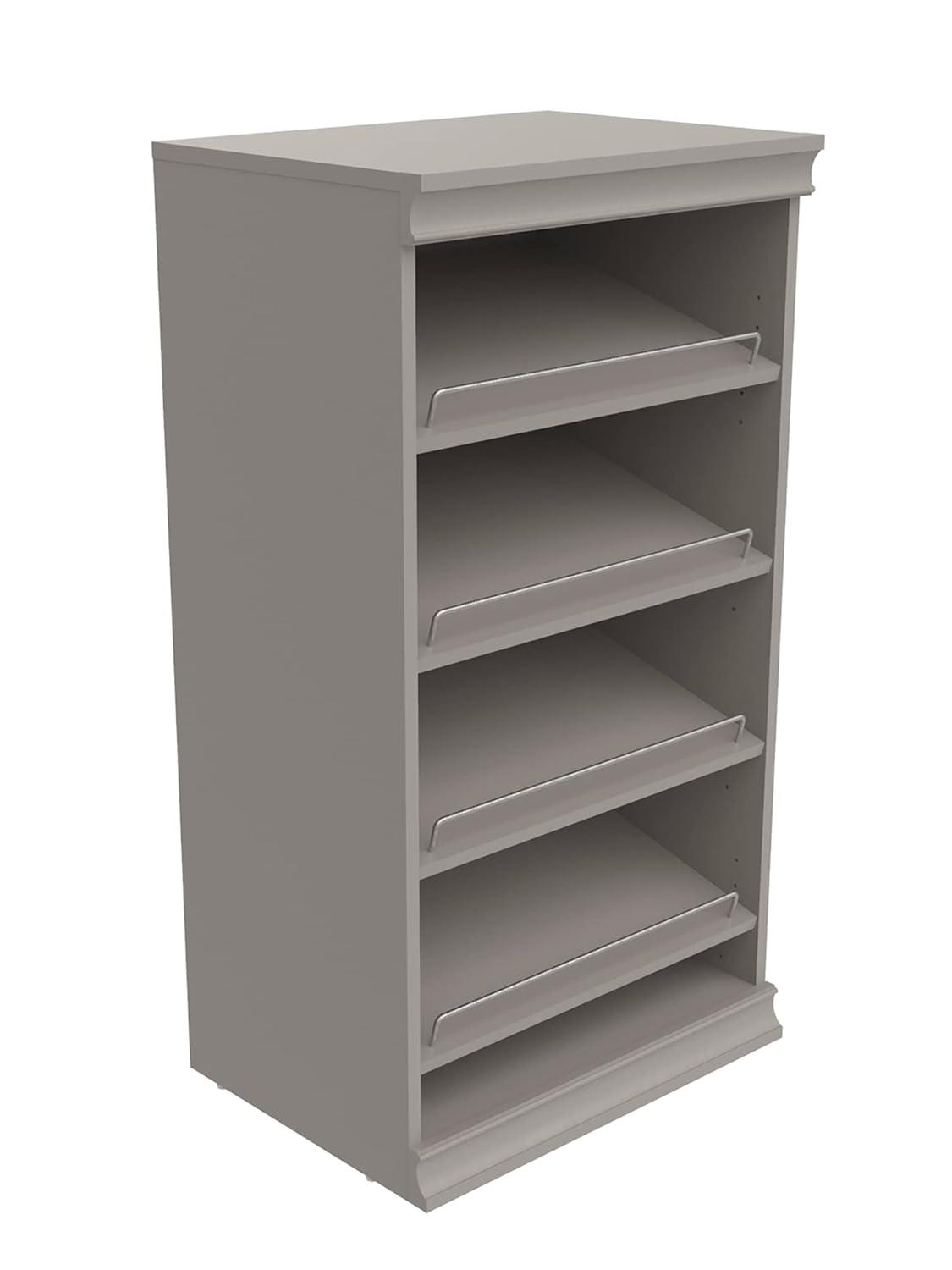 Modular Storage 21.38" W Shoe Shelf Unit with 4 Shelves
