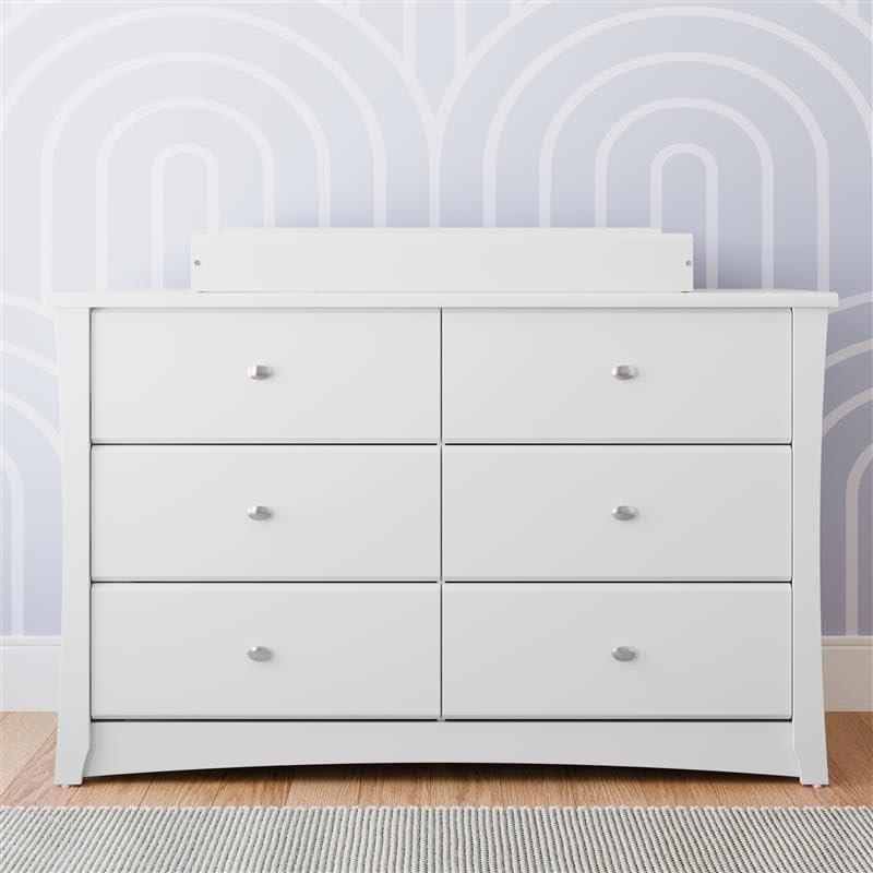 Crescent 6 Drawer Double Dresser