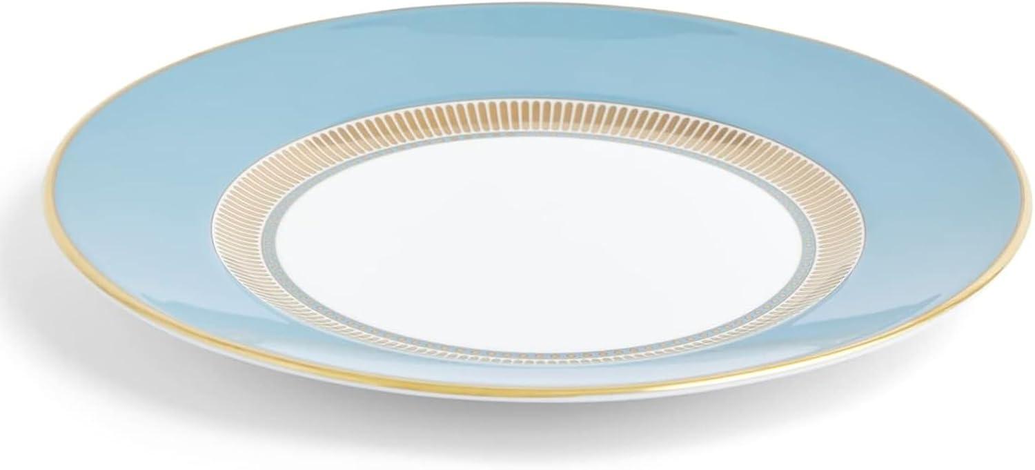 Helia Blue and Gold Handcrafted Porcelain Salad Plate