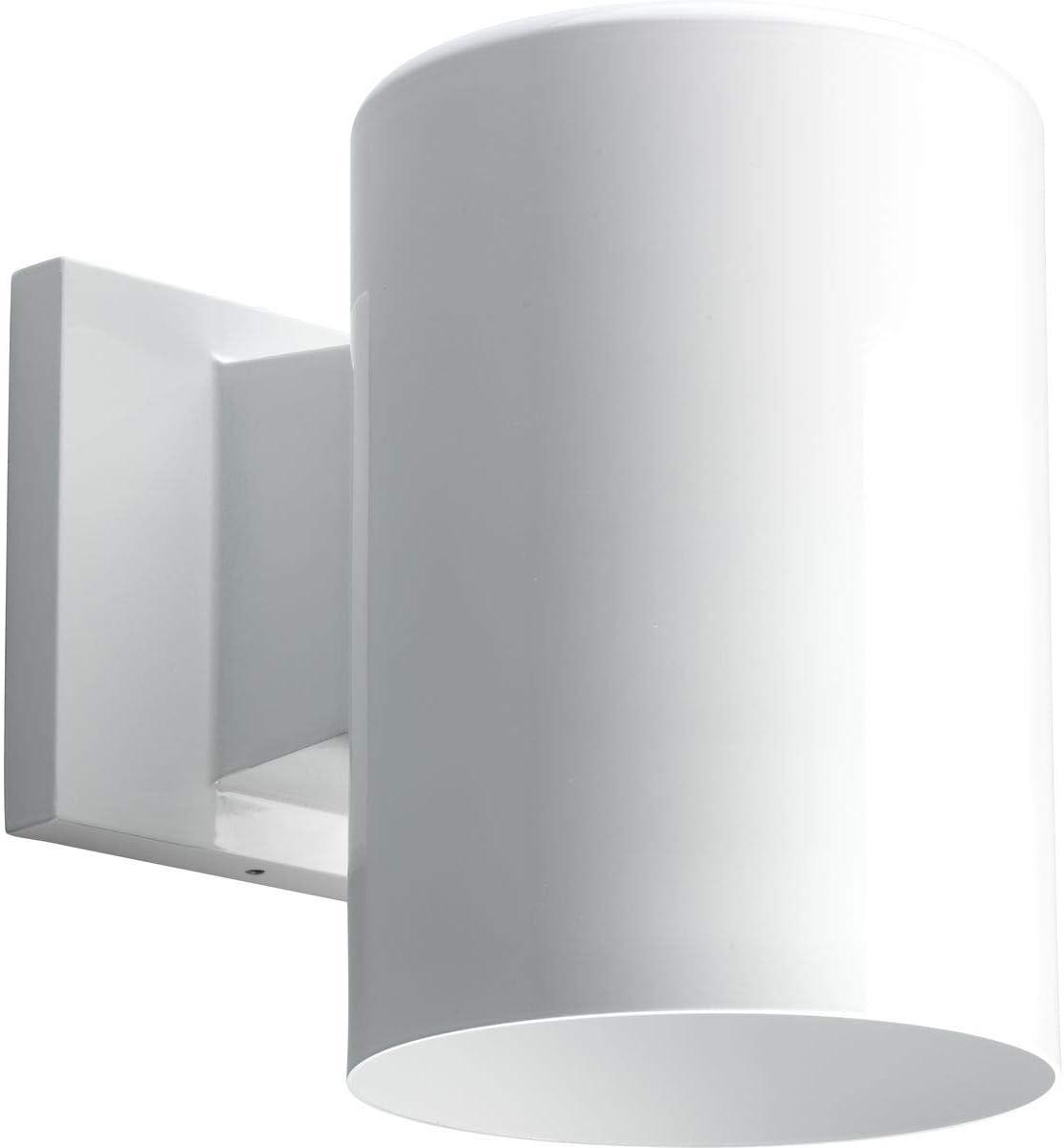 Progress Lighting, Cylinder Collection, 1-Light Wall Sconce, Antique Bronze Finish, Porcelain Shade