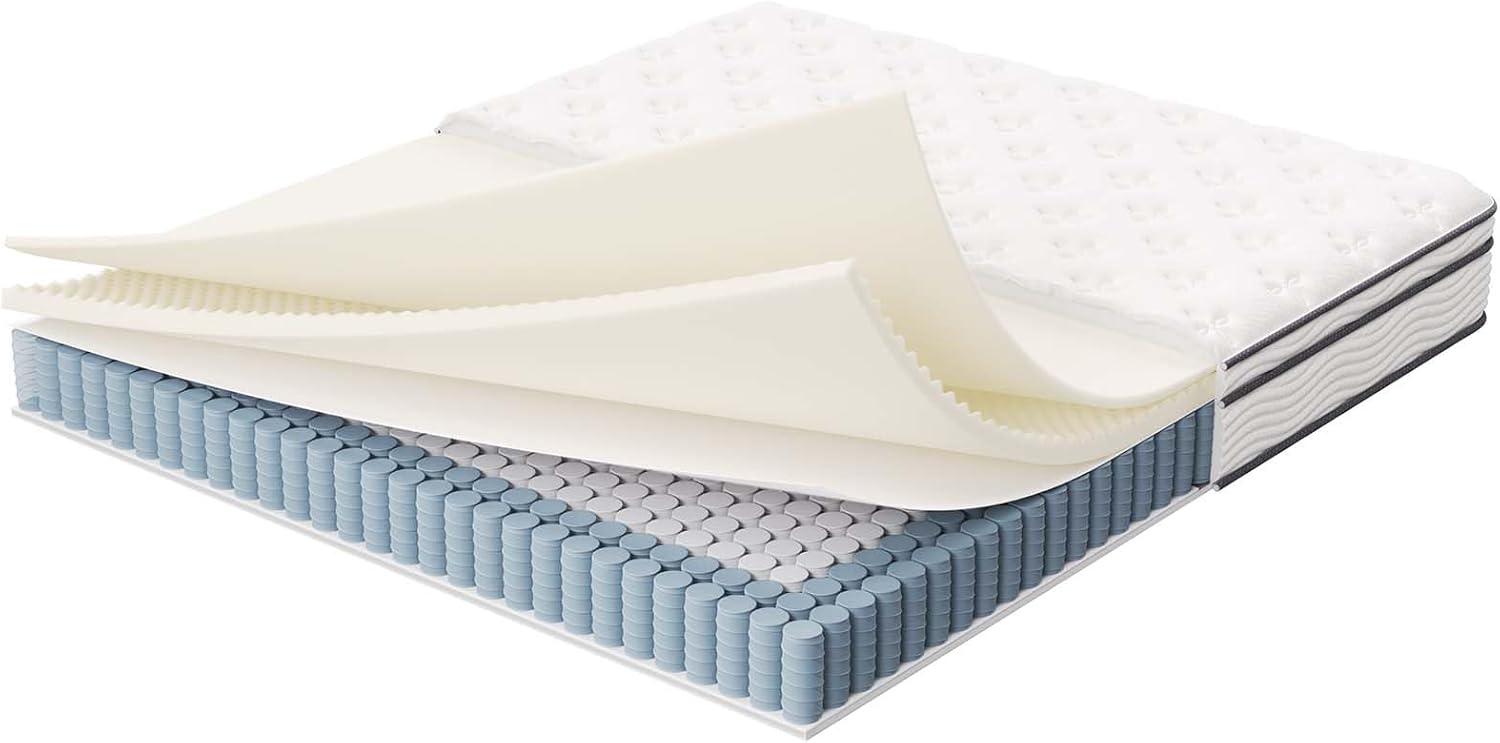 Modway Jenna 12" Innerspring and Foam California King Mattress in White